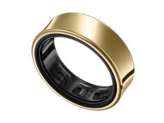 Samsung Galaxy Ring Titánium Arany okos gyűrű 13-as méret