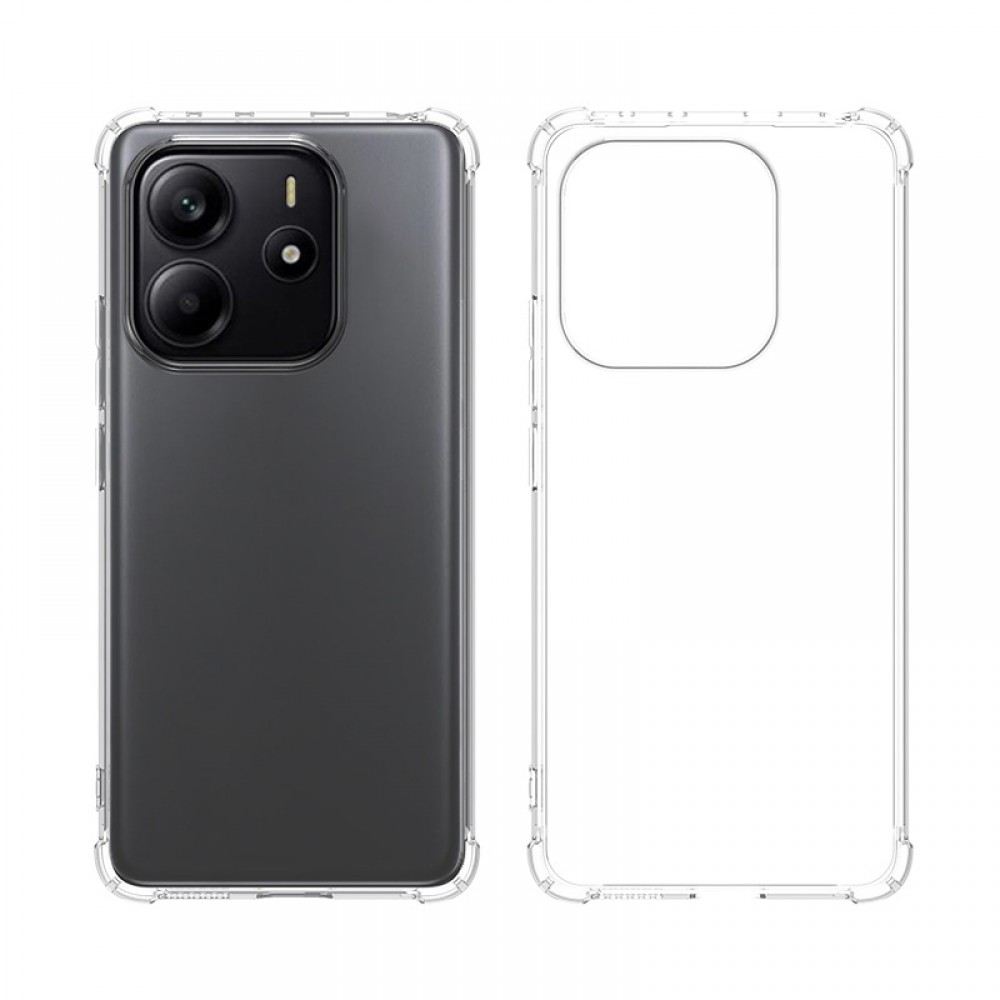 Xiaomi Redmi Note 14 5G vékony szilikon hátlap,Átlátszó