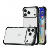 iPhone 17 Pro ütésálló szilikon hátlap, Fekete - Image 4