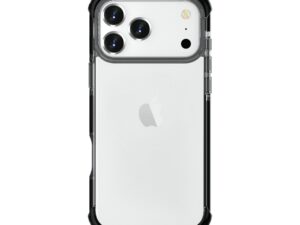 iPhone 17 Pro Max ütésálló szilikon hátlap, Fekete