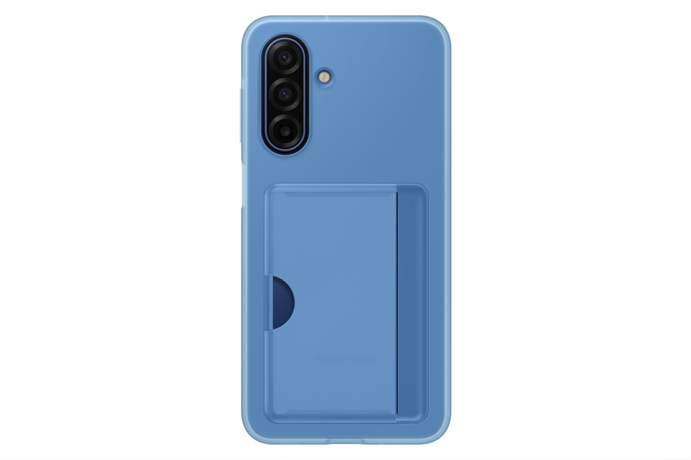 Samsung A17 kártyatartós hátlap, Kék