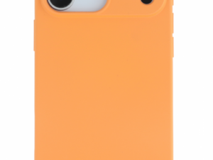 Premium szilikon tok, iPhone 17 Pro Max, Narancs
