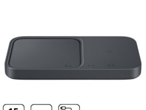 SamsungWireless töltő dupla hálózati töltővel,Feke