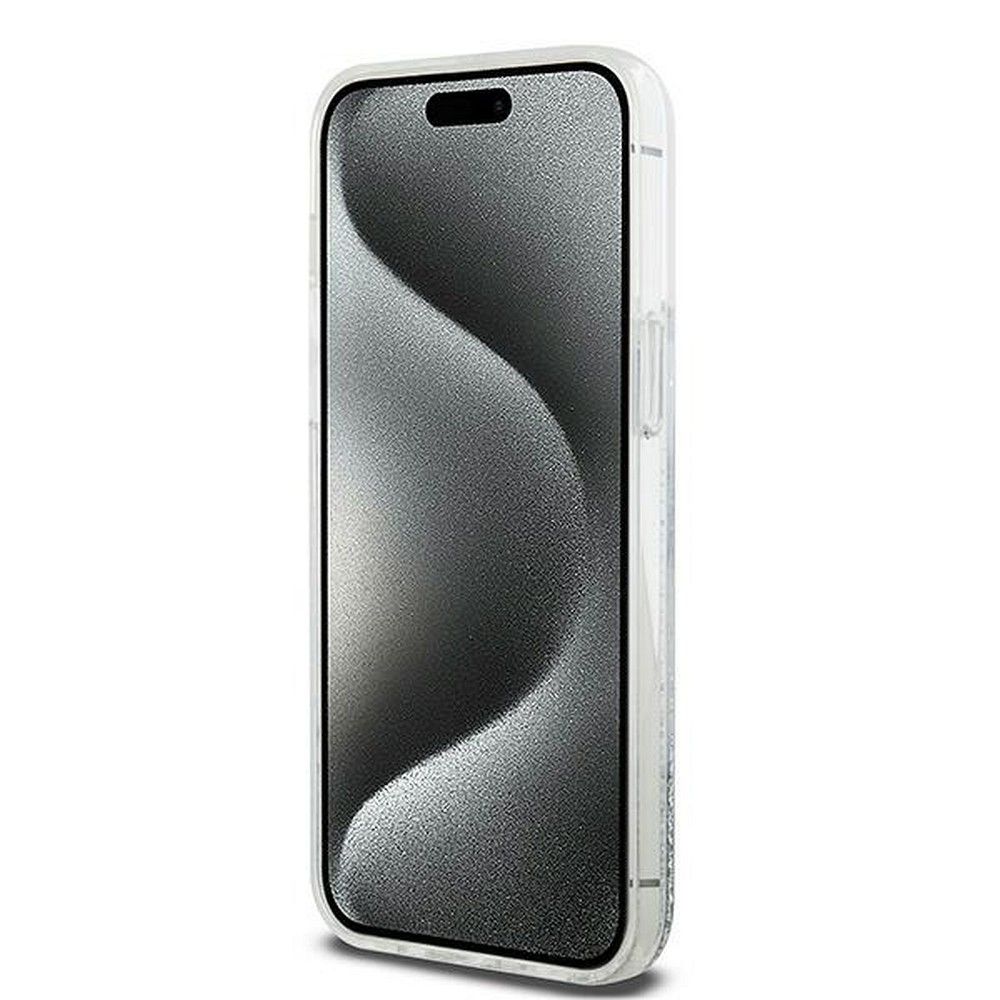 DKNY case for IPHONE 15 Pro DKHCP15LLBNAET (DKNY HC Liquid Glitters W/Arch Logo) white - Image 5