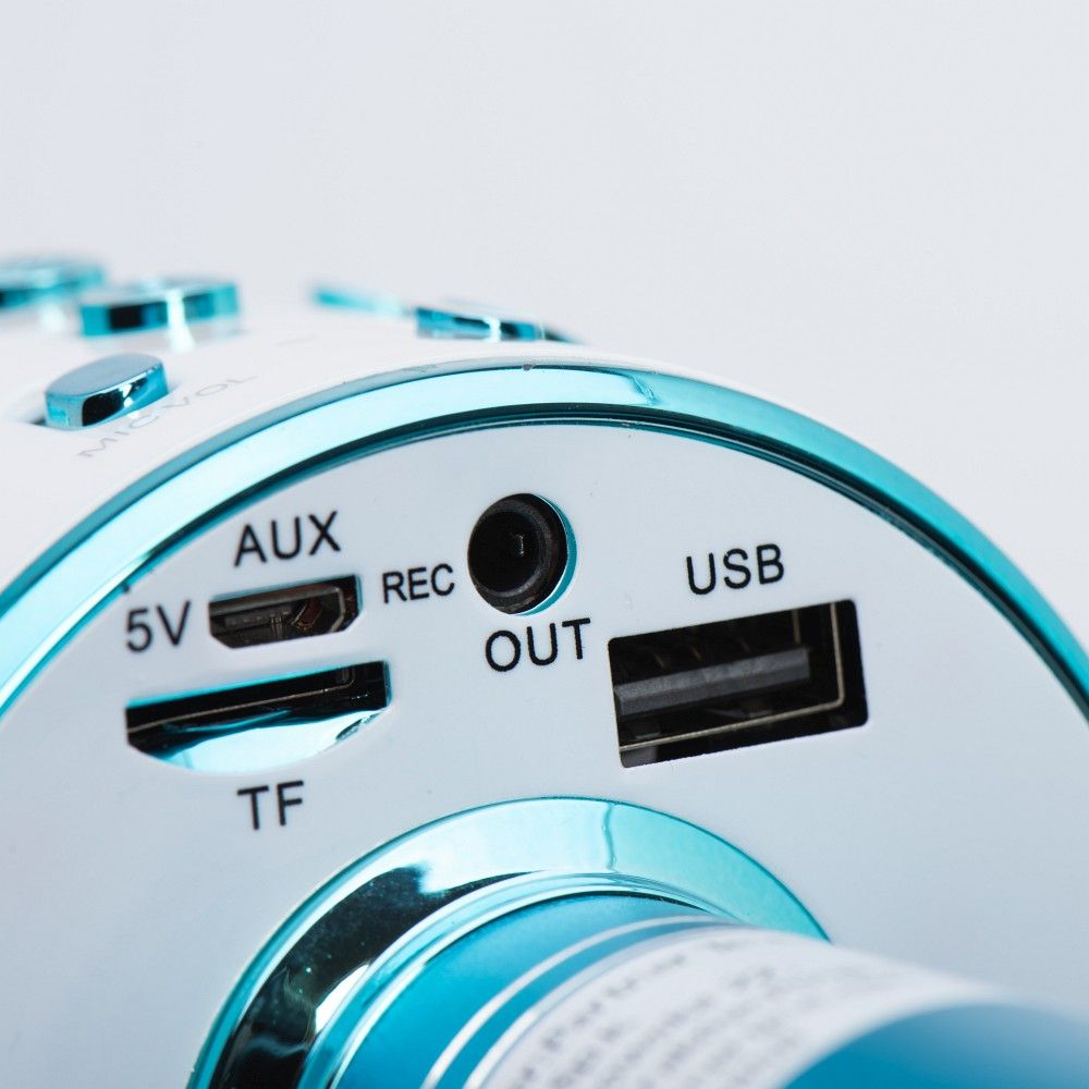 Multimedia karaoke microphone CR58 blue - Image 5