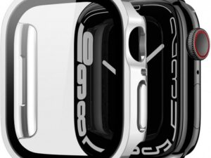 DUX DUCIS case HAMO with protective glass for Apple Watch 7 / 8 / 9 45 mm silver