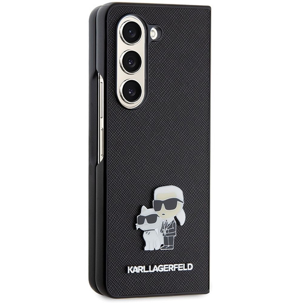 KARL LAGERFELD case for SAMSUNG Z Fold 5 KLHCZFD5SAKCNPK (Saffiano K&C PIN) black - Image 5