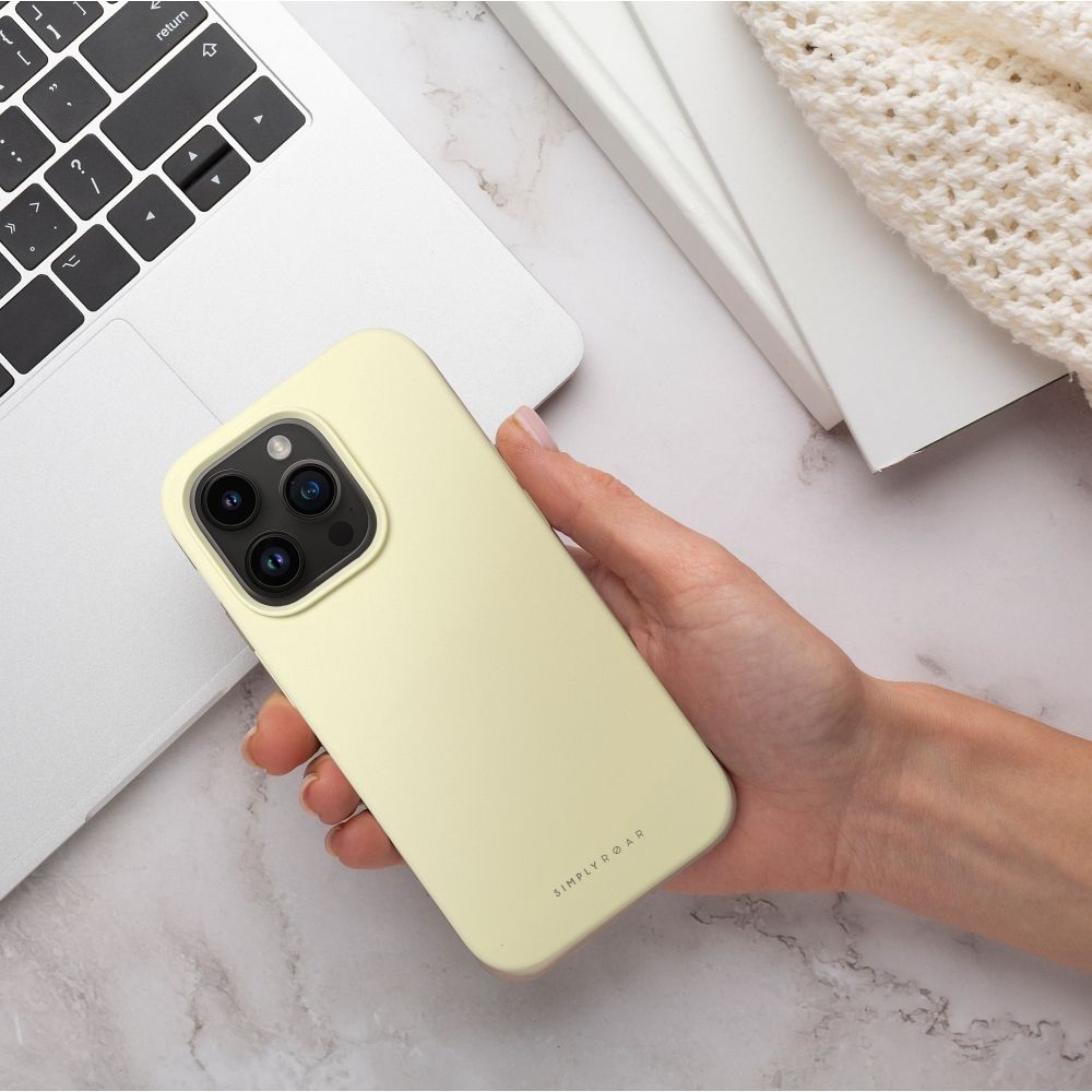 Roar Cloud-Skin Case - for iPhone 15 Plus Light Yellow - Image 6
