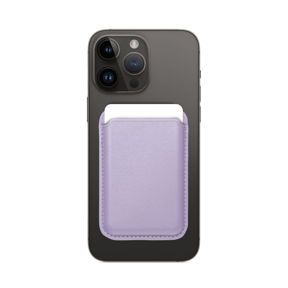 LEATHER MAG WALLET compatible with MagSafe lilac - Image 5