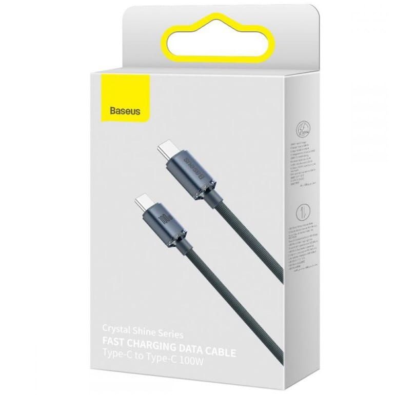 BASEUS cable Type C to Type C PD 100W Crystal Shine CAJY000701 2 m black - Image 8