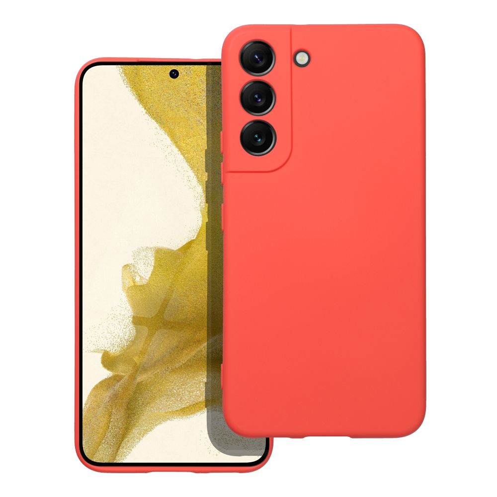 SILICONE case for SAMSUNG S22 peach