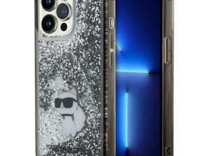 KARL LAGERFELD case for IPHONE 13 Pro Max KLHCP13XLKCNSK (Liquid Glitter C) transparent
