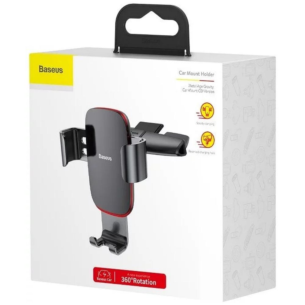 BASEUS gravity car holder for CD slot SUYL-J01 black - Image 9