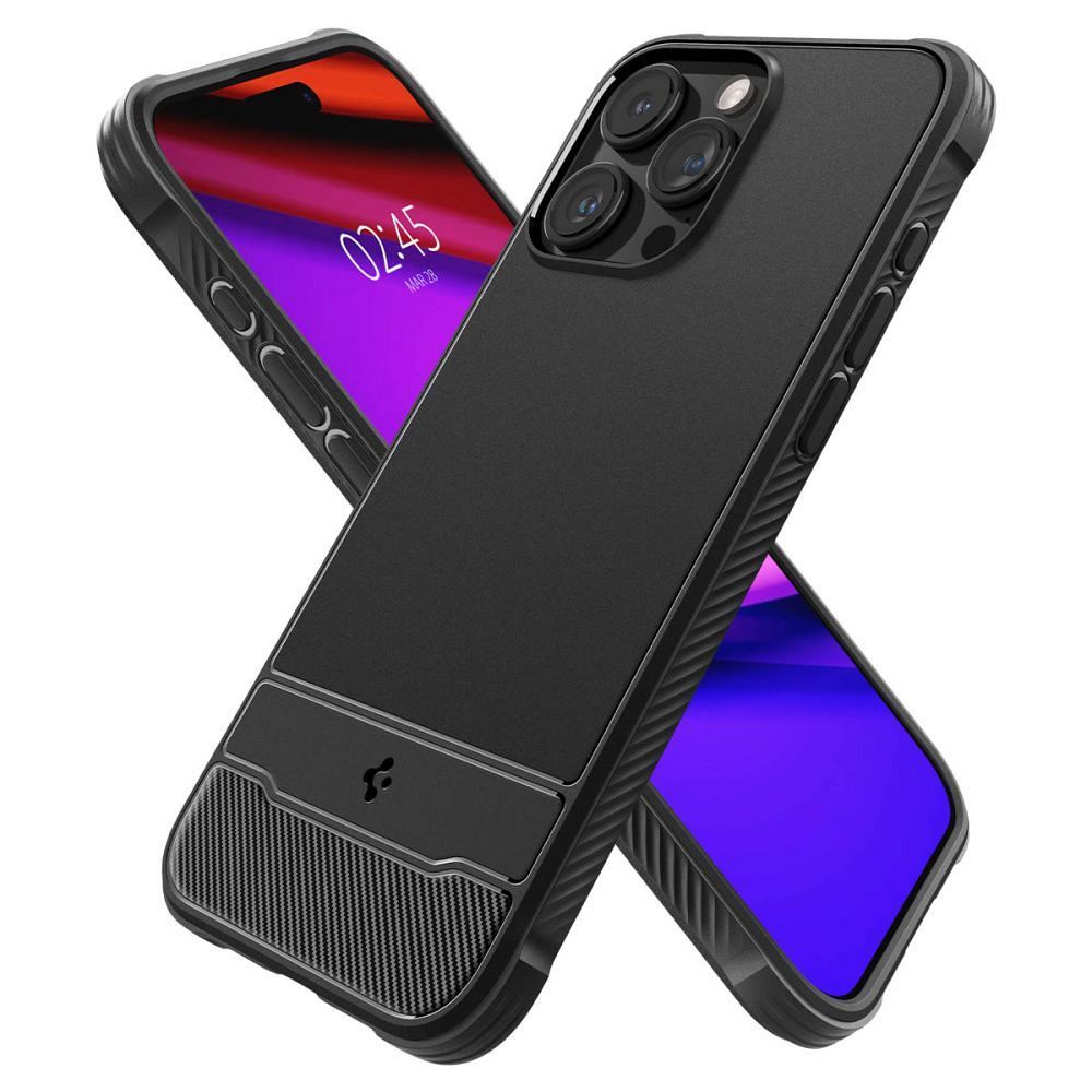SPIGEN Rugged Armor MAG compatible with MAGSAFE for IPHONE 15 PRO MAX matte black - Image 7