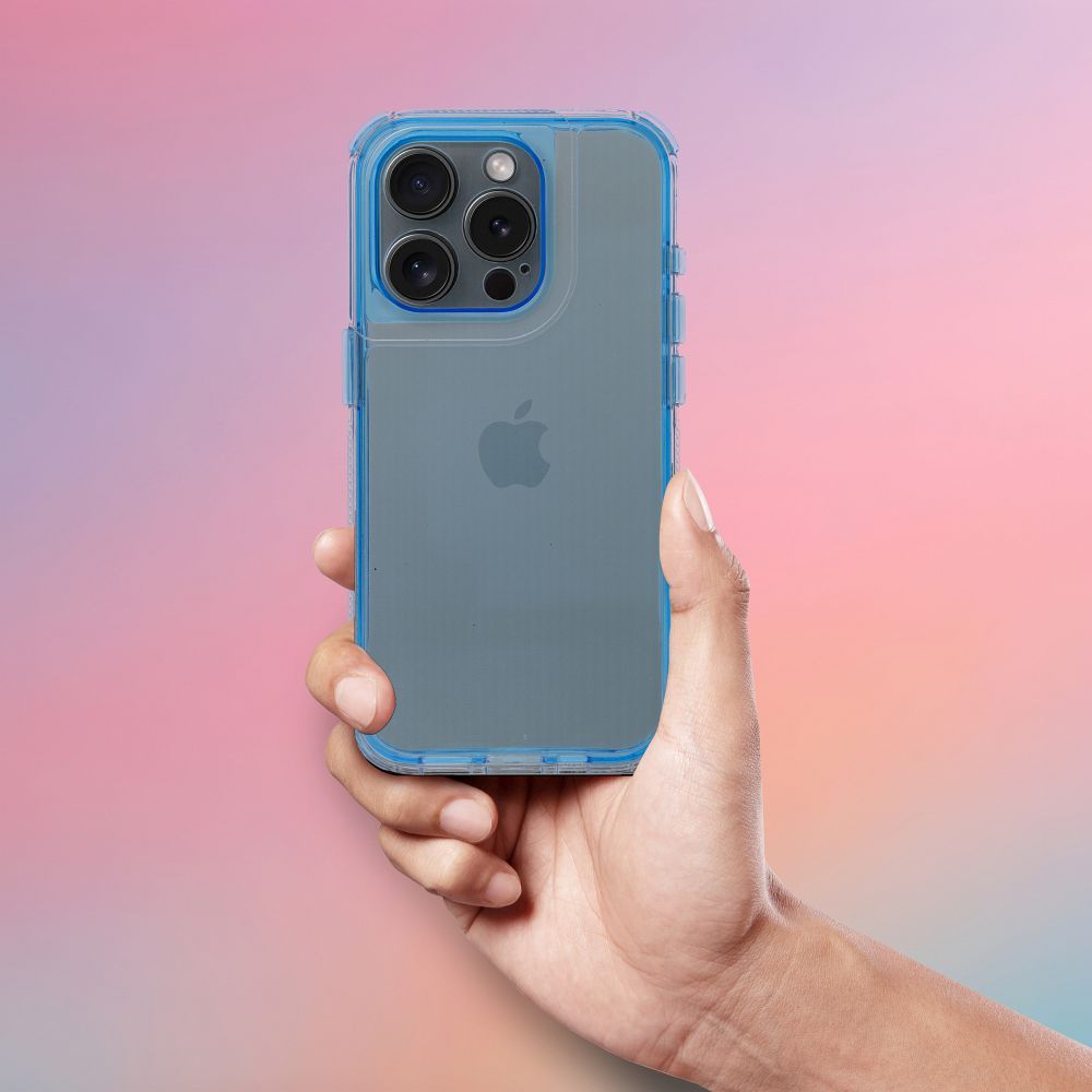 MATRIX CLEAR Case for IPHONE 16 blue - Image 3