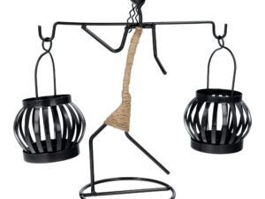 Decorative metal candlestick ART DECO Africa model D IALC-1