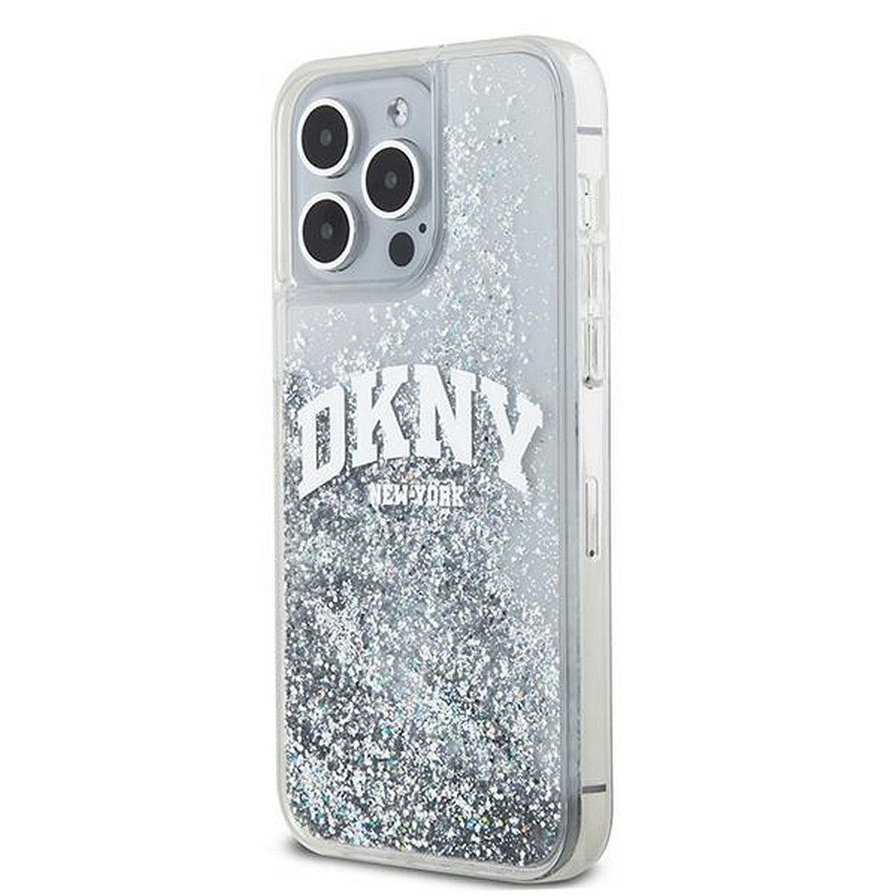 DKNY case for IPHONE 15 Pro DKHCP15LLBNAET (DKNY HC Liquid Glitters W/Arch Logo) white - Image 2