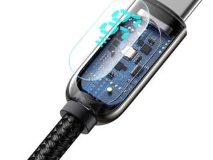BASEUS cable USB A to Type C with digital display 66W 6932172600563 1 m black