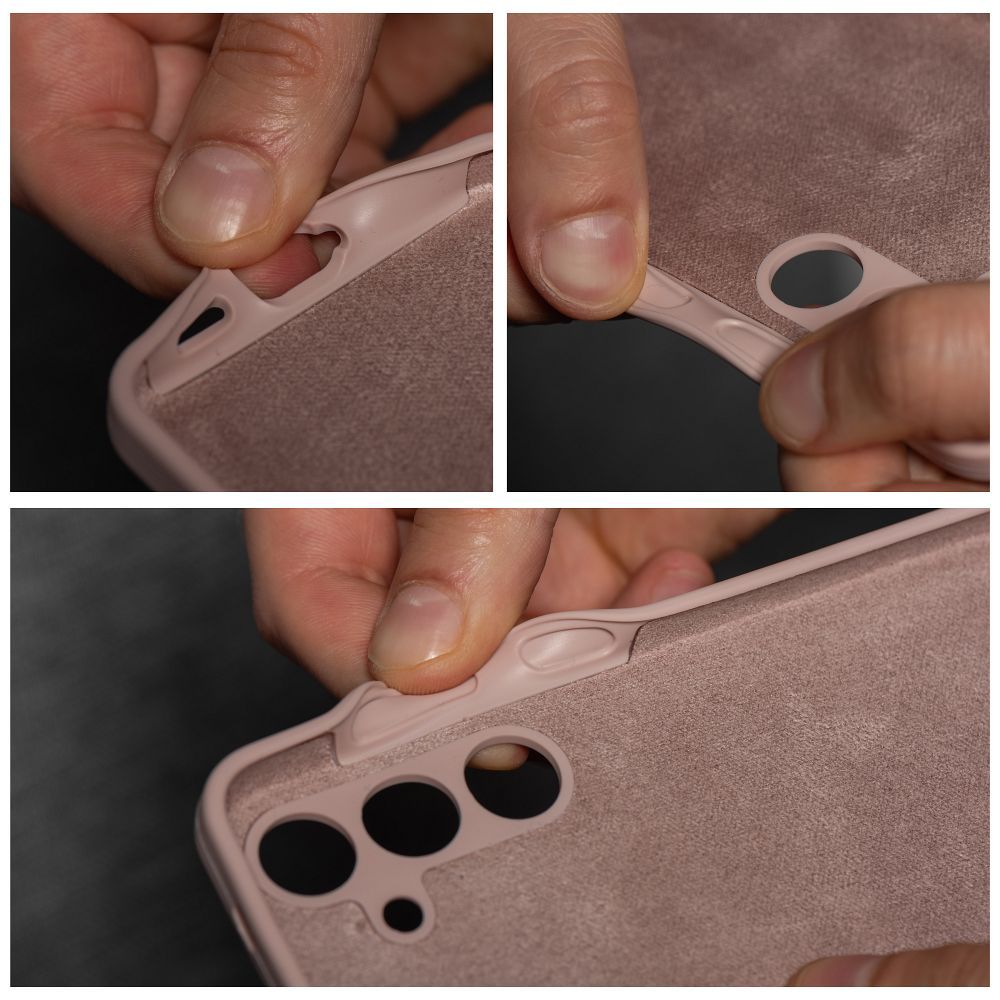 Case SILICONE 2mm for MOTOROLA G54 5G sand pink - Image 4