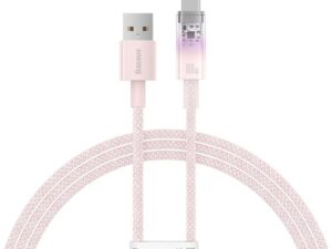 BASEUS cable USB A to Type C PD 100W Explorer 100W CATS010404 1 m pink