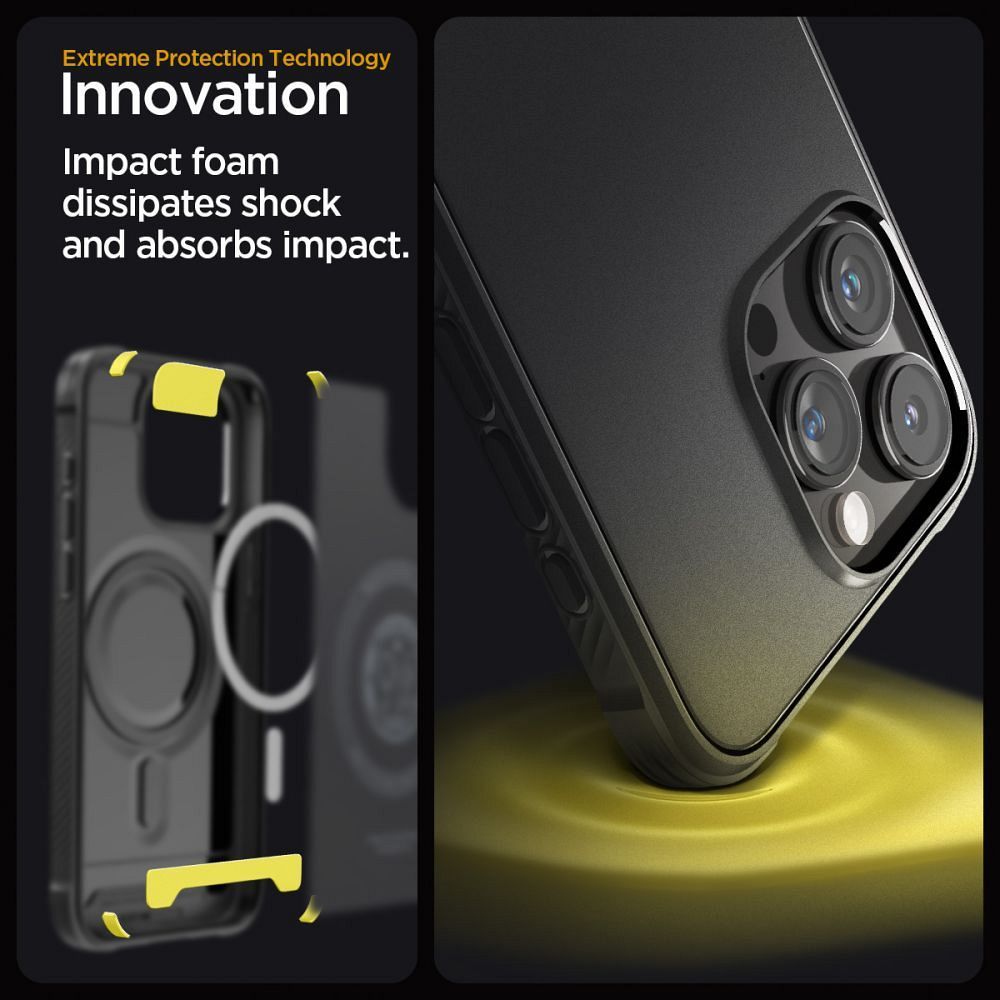 SPIGEN Rugged Armor MAG compatible with MAGSAFE for IPHONE 15 PRO MAX matte black - Image 11
