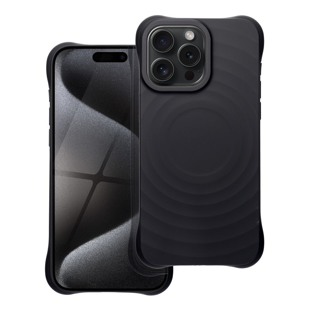 Silicone Zephyr Mag Cover compatible with MagSafe do IPHONE 15 PRO MAX black