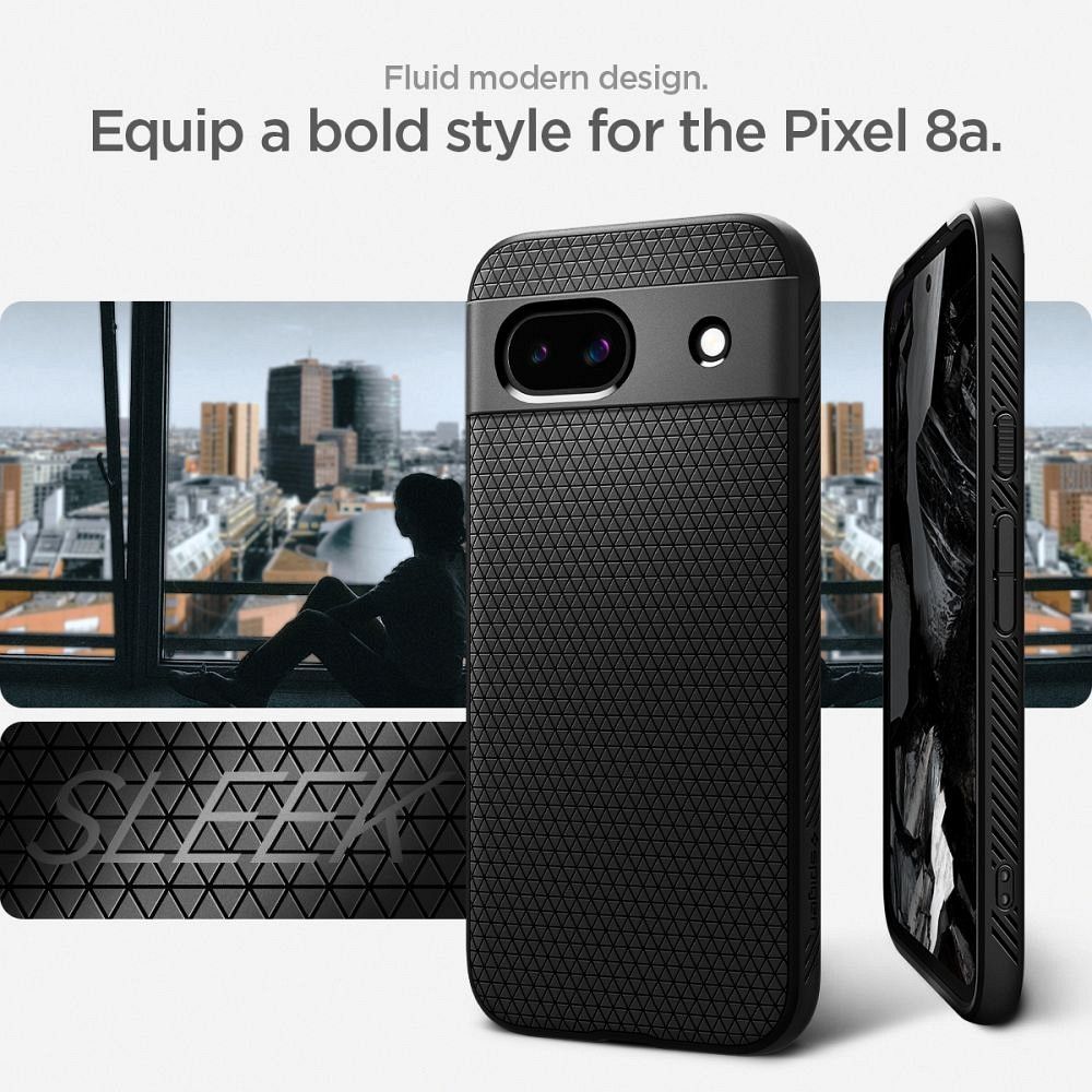 SPIGEN case Liquid Air for GOOGLE PIXEL 8A matte black - Image 13