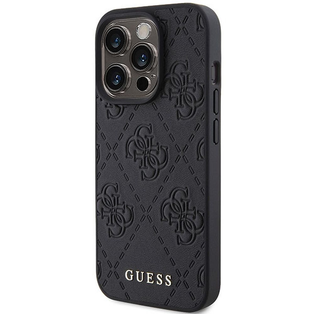 GUESS case for IPHONE 15 Pro GUHCP15LP4EPMK (Quilted 4G Classic) black - Image 7