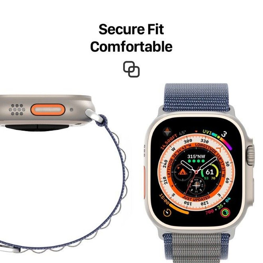 DUX DUCIS strap GS nylon for Apple Watch 42 / 44 / 45 / 49 mm blue - Image 3