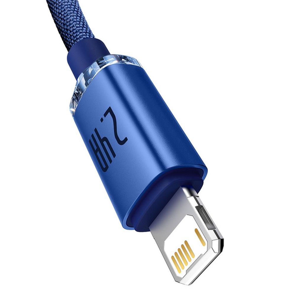 BASEUS cable USB A to Lightning 2,4A Crystal Shine CAJY000103 2 m blue - Image 3