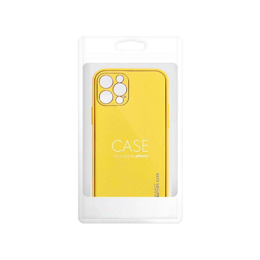 LEATHER case for IPHONE 14 Pro Max yellow - Image 6