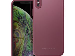 Roar Matte Glass Case  - for iPhone XS claret