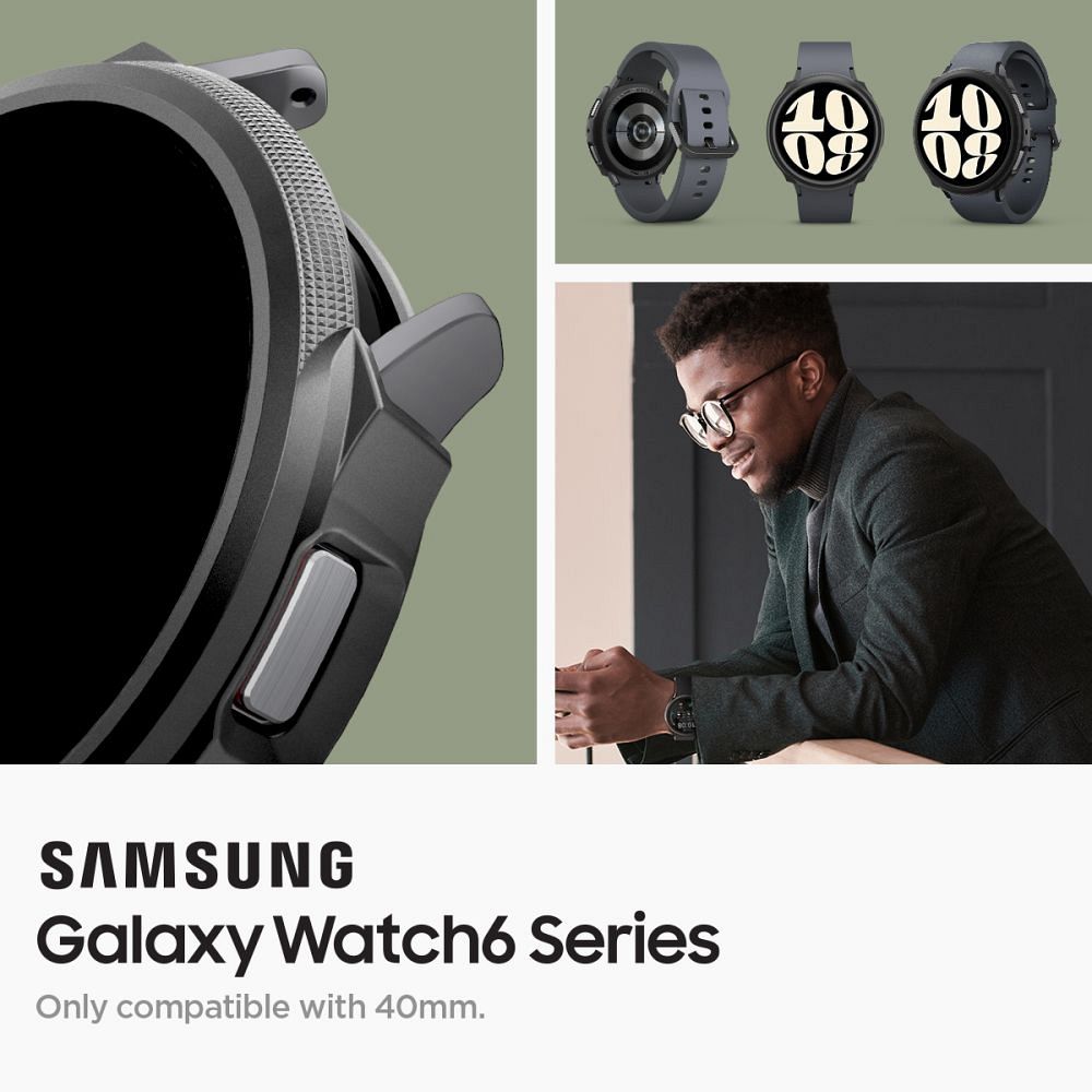 SPIGEN Liquid Air case for SAMSUNG Galaxy Watch 6 (40 MM) matte black - Image 10