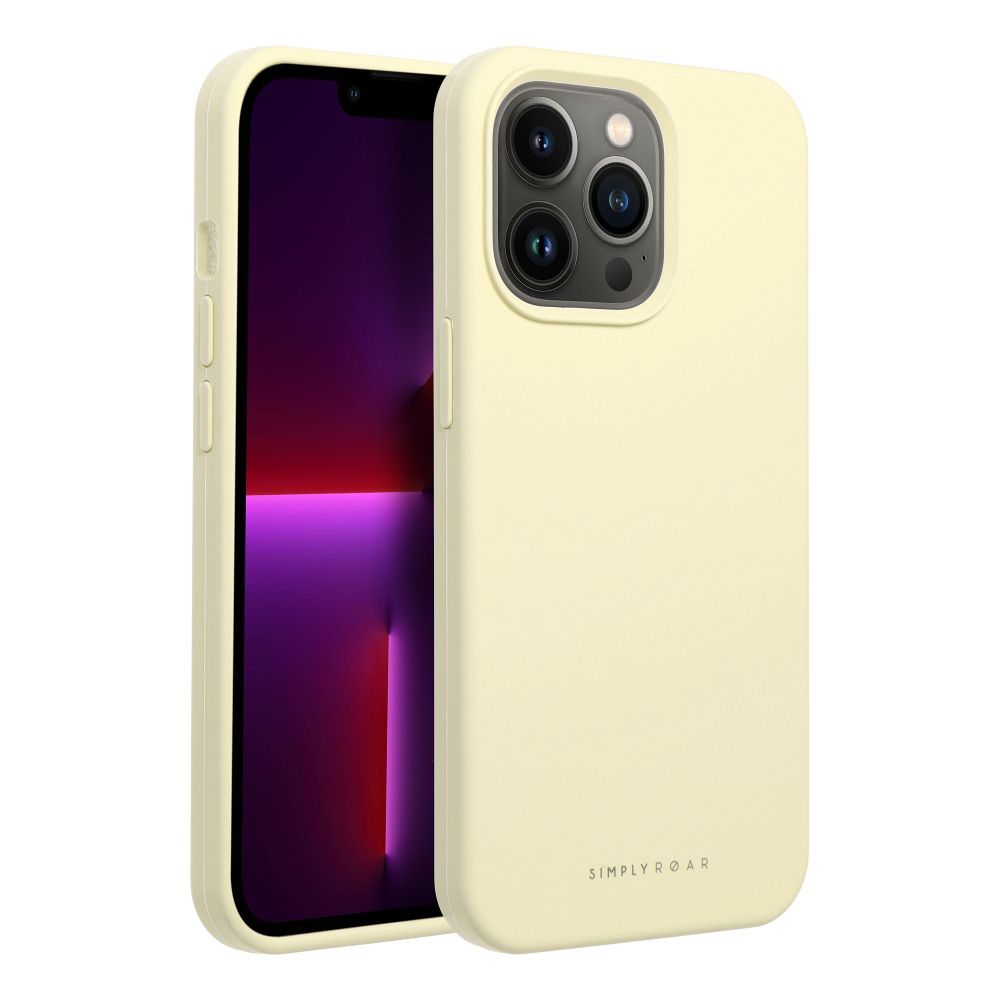 Roar Cloud-Skin Case - for iPhone 13 Pro Light Yellow - Image 2