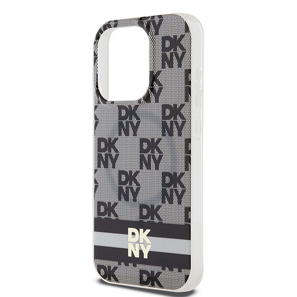 DKNY case for IPHONE 15 Pro Max compatible with MagSafe DKHMP15XHCPTSK (DKNY HC MagSafe PC TPU Checkered Pattern W/Printed Stripes) black - Image 7