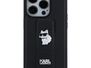 KARL LAGERFELD case for IPHONE 11 KLHCN61GSACHPK (Gripstand Saffiano choupette PIN) black
