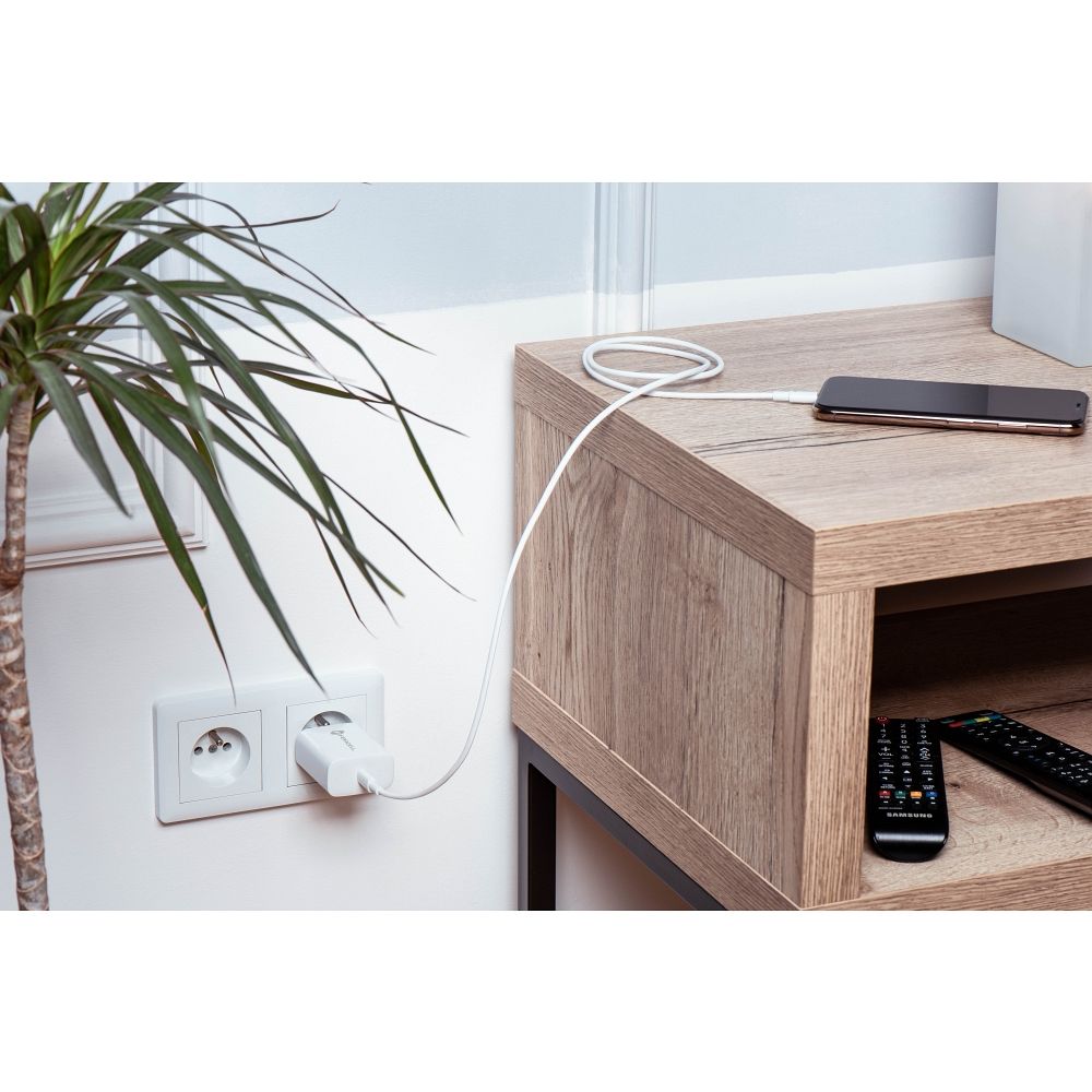 FORCELL F-ENERGY TFK-TC-25WPD travel charger Type C + cable Type C to Type C PD Q.C 3A 25W white - Image 22