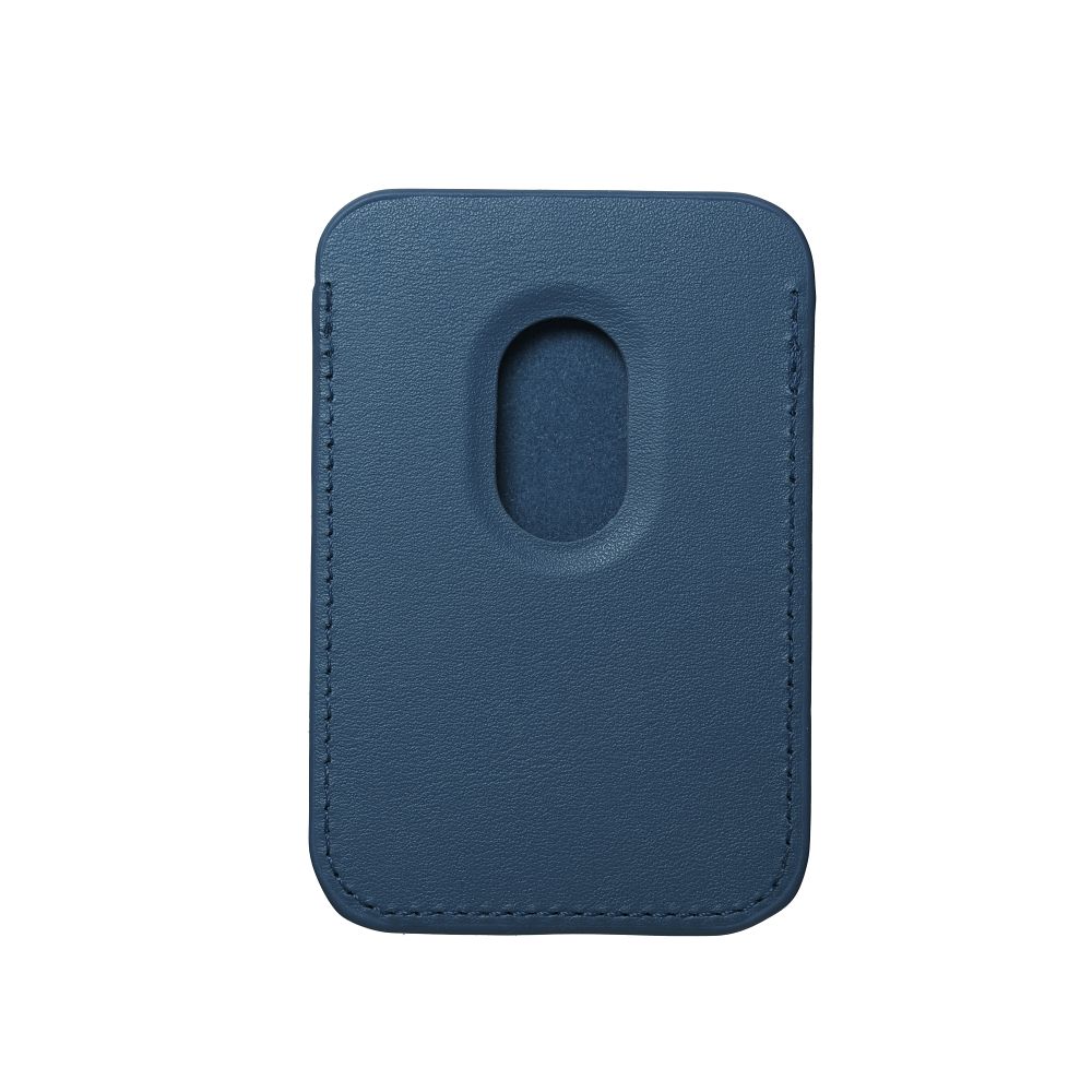 LEATHER MAG WALLET compatible with MagSafe blue - Image 3