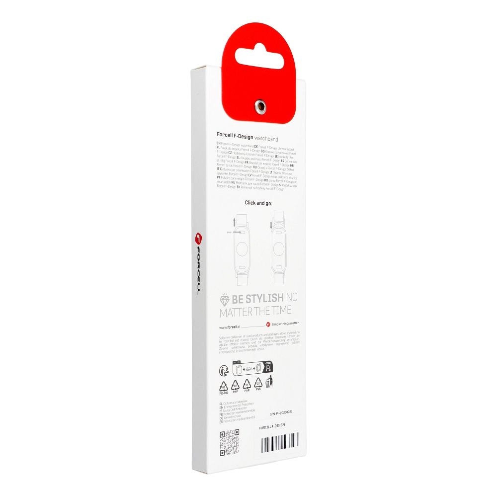 FORCELL F-DESIGN FX5 strap for XIAOMI Mi Band 8 blue white - Image 6
