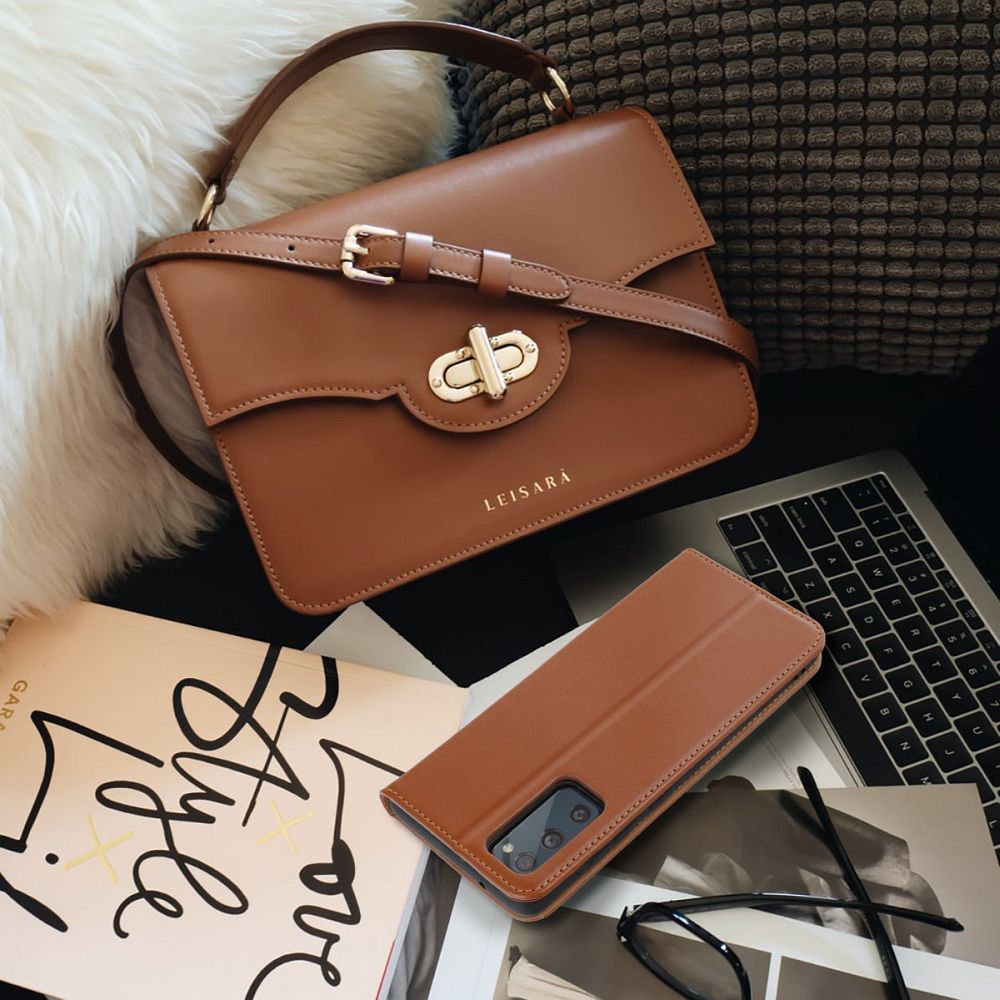 Leather case SMART PRO for XIAOMI Redmi NOTE 11 PRO / 11 PRO 5G brown - Image 4