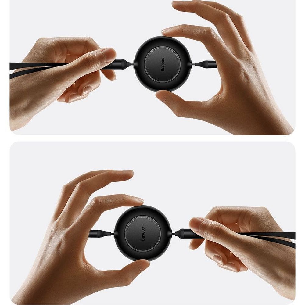 BASEUS cable 3in1 Type C to MicroUSB / Lightning / Type C PD QC4.0 3,5A 100W CAMJ010201 1,1 m black - Image 7