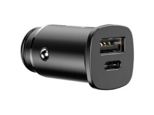 BASEUS car charger USB A + Type C PD QC4.0 5A 30W CCALL-AS01/BS-C15C black