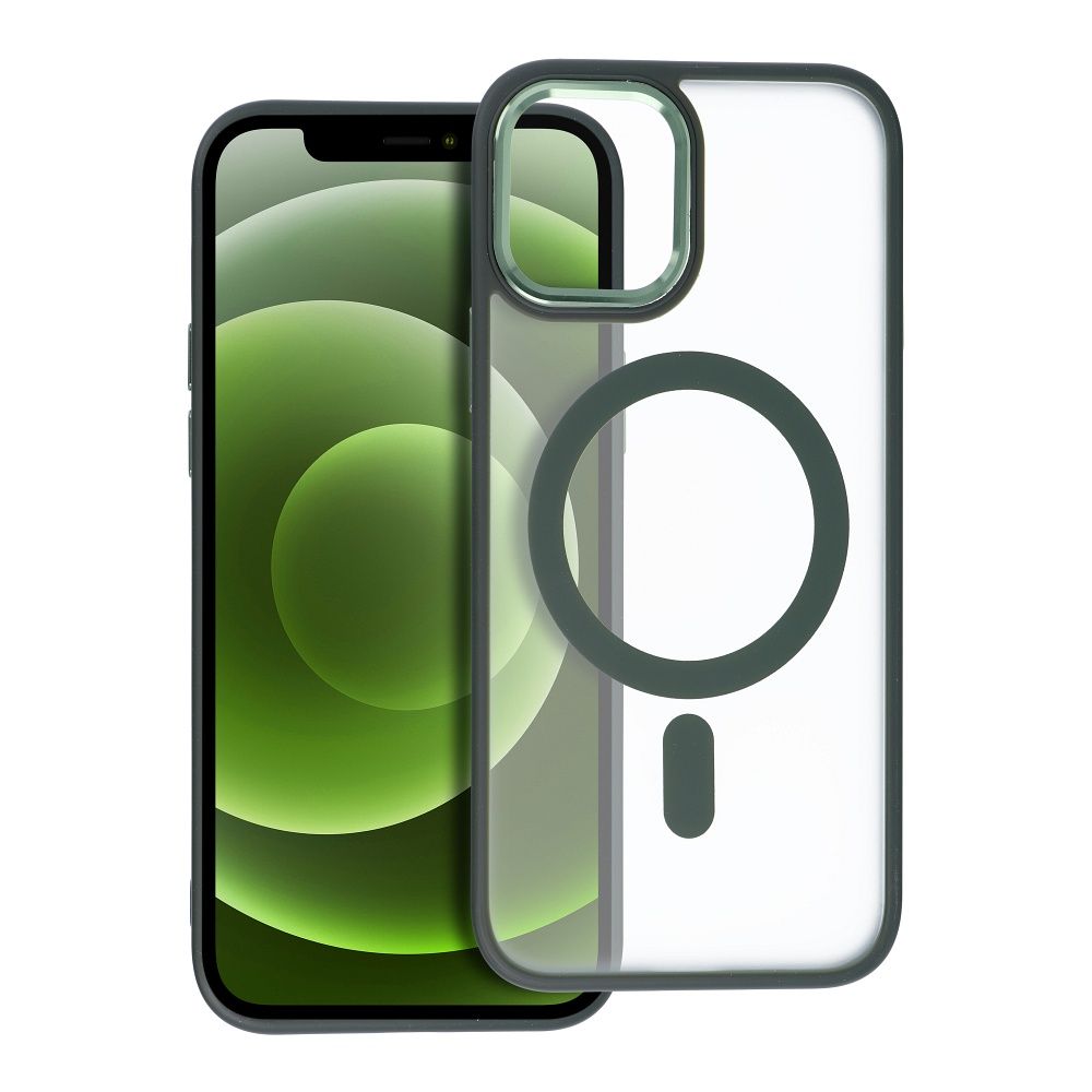 MATTE MAG COVER case compatible with MagSafe for IPHONE 12 / 12 Pro green