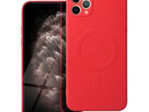 SILICONE MAG COVER case compatible with MagSafe for IPHONE 12 Pro Max red