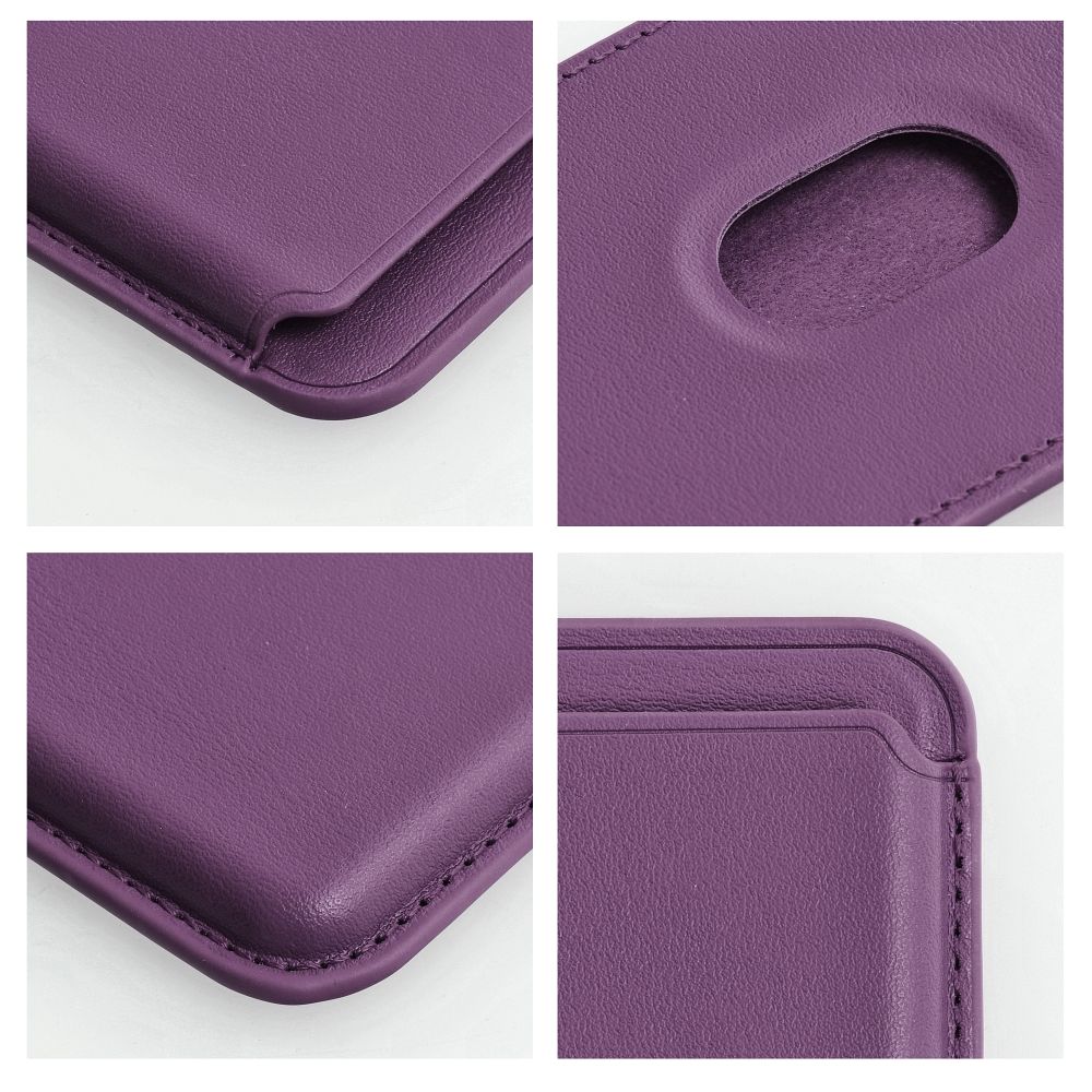 LEATHER MAG WALLET compatible with MagSafe dark violet - Image 4