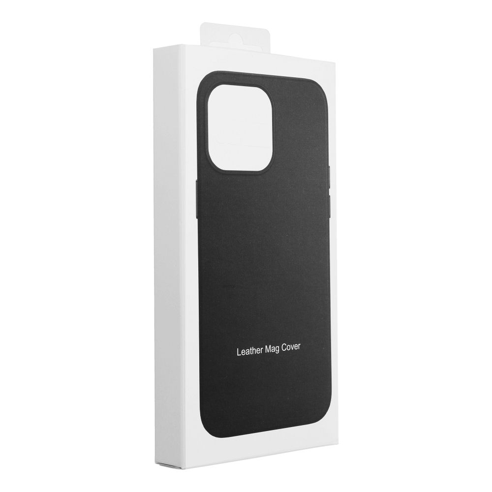 LEATHER MAG COVER case for IPHONE 16 Plus black - Image 9