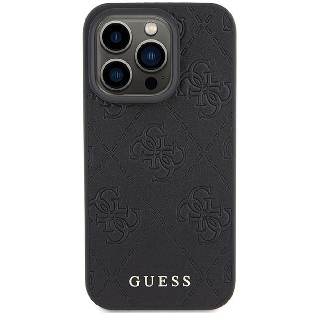 GUESS case for IPHONE 15 Pro GUHCP15LP4EPMK (Quilted 4G Classic) black - Image 6