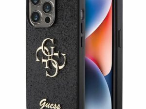 GUESS case for IPHONE 15 Pro Max GUHCP15XHG4SGK (Fixed Glitter Big 4G) black