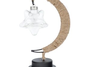 Table lamp bedside Twirl star Art Deco (version 3) EID