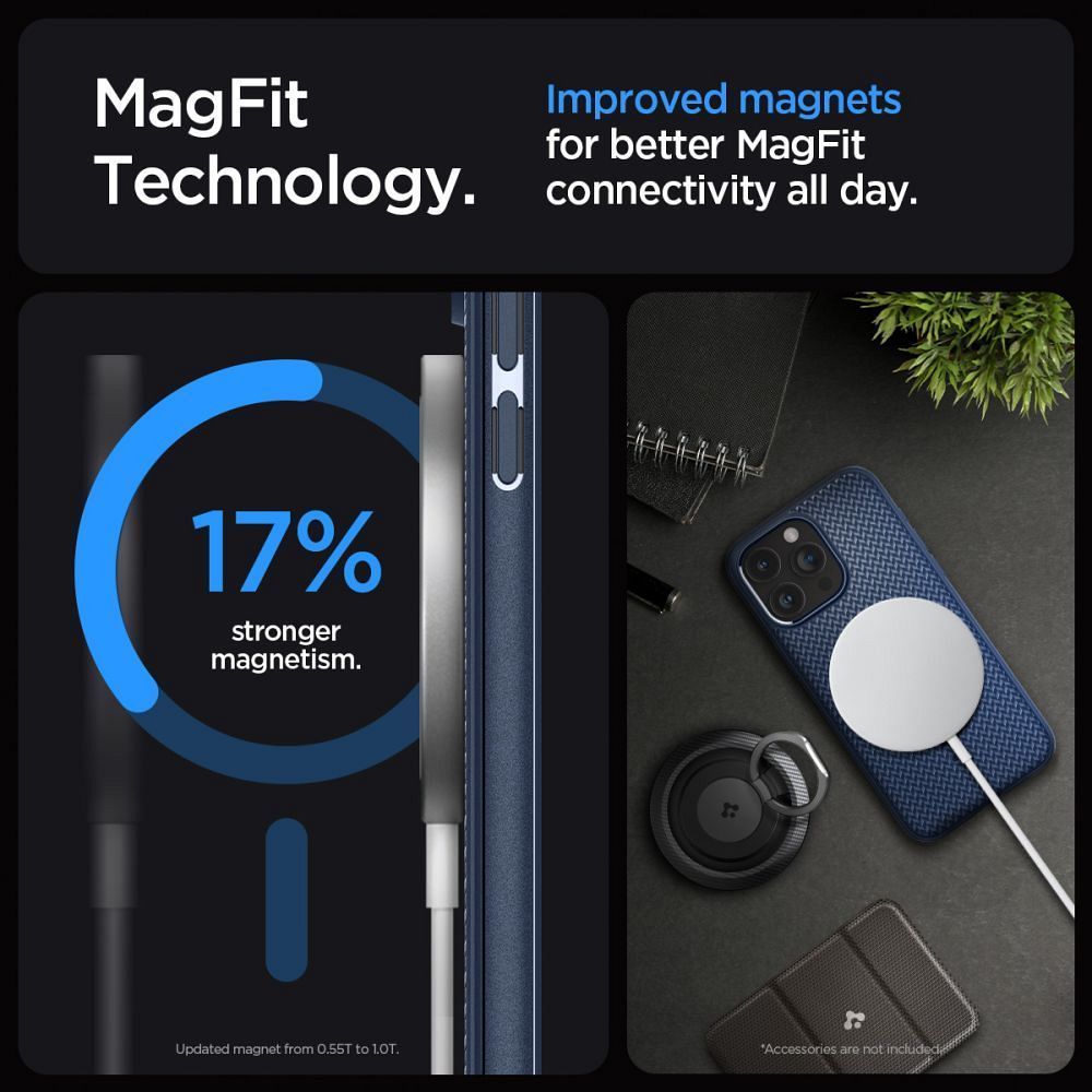 SPIGEN Mag Armor compatible with MagSafe for IPHONE 15 PRO navy blue - Image 12